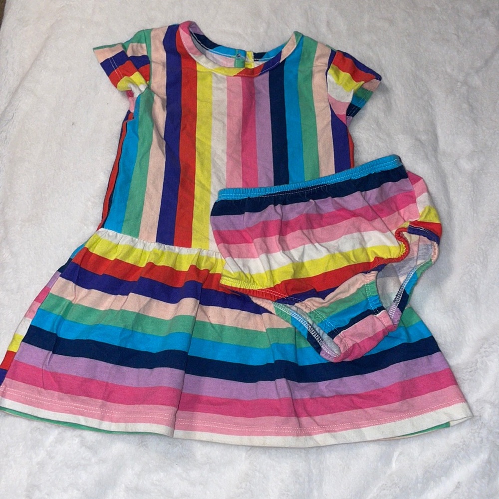 Wonder nation, 18 month dress, striped multicolored